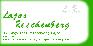 lajos reichenberg business card